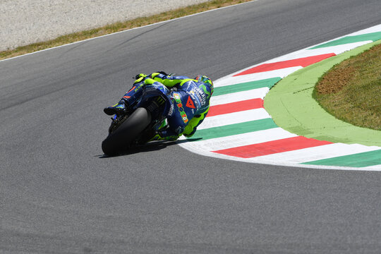 MUGELLO - ITALY, JUNE 2: Italian Yamaha rider Valentino Rossi at 2017 MotoGP GP of Italy on June 2, 2017