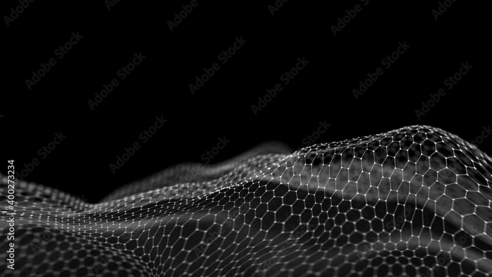 Poster hexagonal background technology pattern. futuristic information technology concept. communication ne