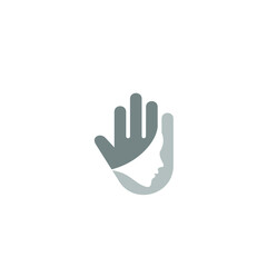 Obraz premium Hand And Head Logo