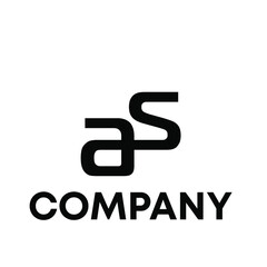 letter AS logo 