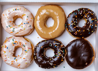 donuts with chocolate