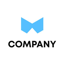 geometric letter M logo