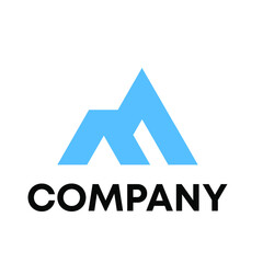 geometric letter M logo