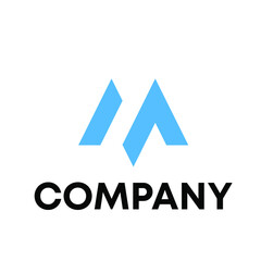 geometric letter M logo