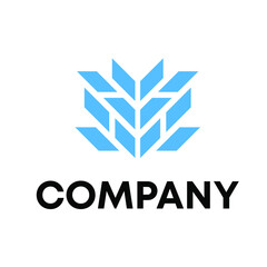 Obraz premium geometric letter M logo