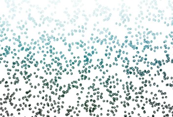 Light Green vector pattern with spheres.