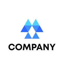 geometric letter M logo