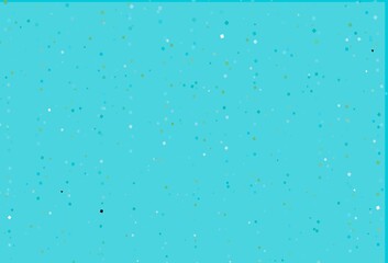 Light Blue, Green vector background with triangles, circles, cubes.