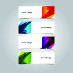 Fototapeta premium Vector Abstract banner web template