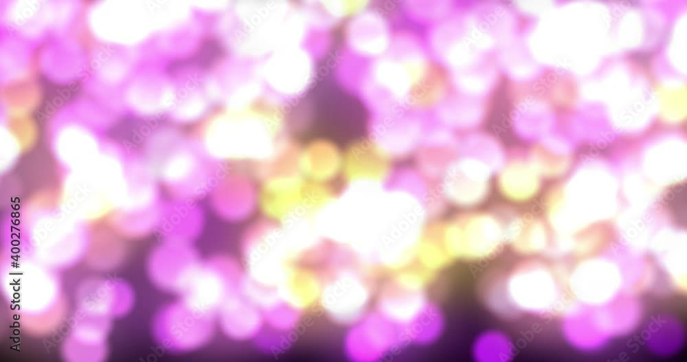 Poster lens bokeh glitter light. blinking circles sparkling with gradient colors and bright lights falling.