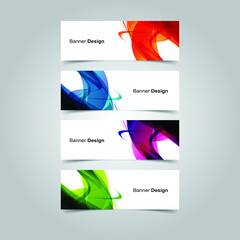 Fototapeta premium Vector Abstract banner web template