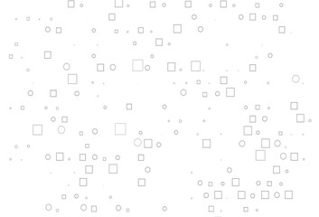 Light Silver, Gray vector cover with circles, cubes.