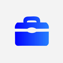 blue folder icon with lock