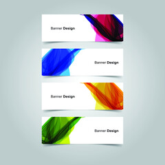Fototapeta premium Vector Abstract banner web template