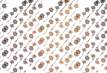 Light Orange vector sketch texture.