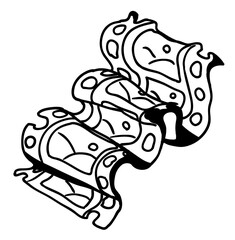 Movie Film Strip Drawing