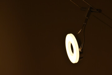 LED light bulb in the dark