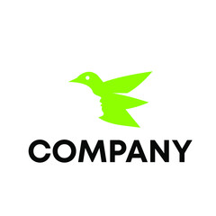 human and bird logo 
