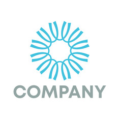 simple mandala logo design vector