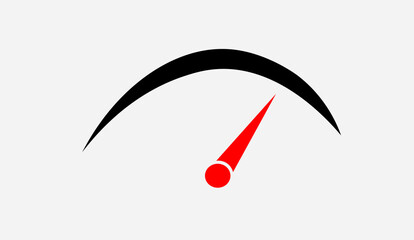 Car speedometer. Vector drawing.