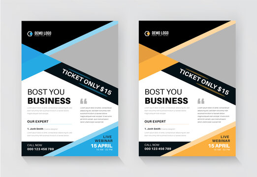 Corporate flyer template for your business