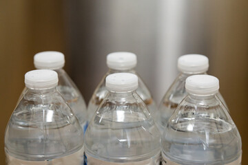 Close up of drinking water bottle