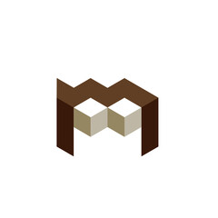 Obraz premium Letter M logo 