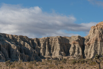 Fototapeta premium Clouds over Redrock Canyon State Park, Cantil California