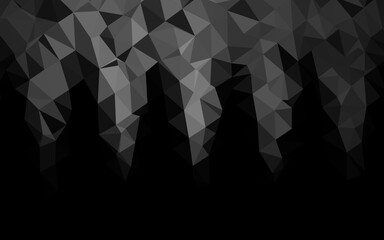 Obraz premium Dark Silver, Gray vector abstract polygonal layout.