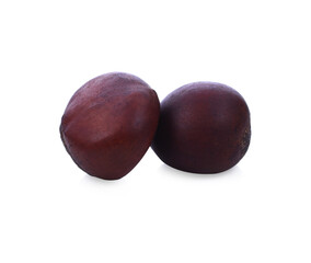 chestnut edible isolated on white background