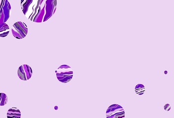 Obraz na płótnie Canvas Light purple vector cover with spots.