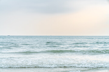Sea and sand in Silver Beach, Beihai City, Guangxi Province, China