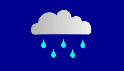 Weather - Rainfall. Vector illustration