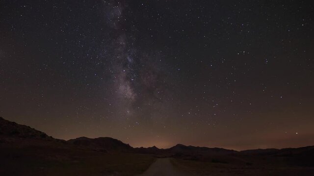 Milky way and mars on the way