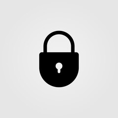 Padlock icon. Lock sign. Security, password, protection symbol.