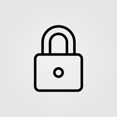 Padlock icon. Lock sign. Security, password, protection symbol.