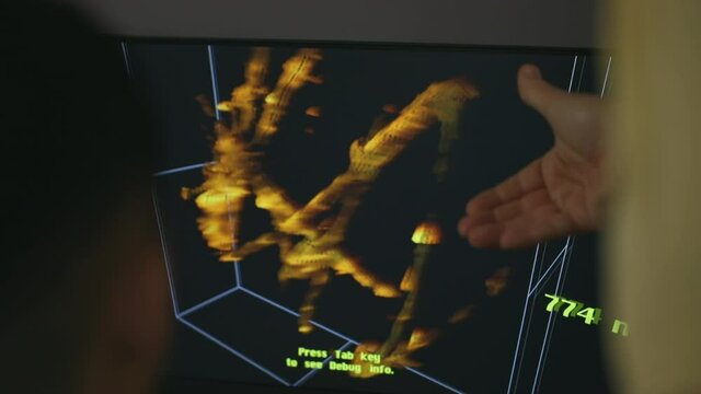 3d image produced by a microscope