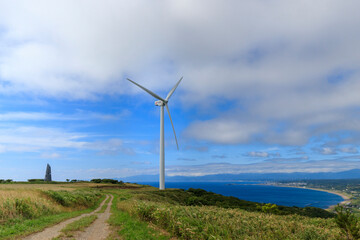 上ノ国町　風力発電用風車