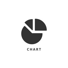 chart icon vector illustration. chart icon glyph design.