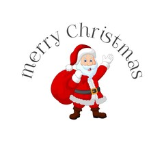 santa claus with gift