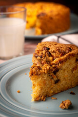 Carrot cake milk and plate