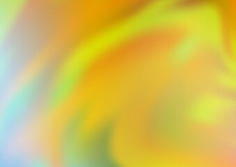 Light Green, Yellow vector blurred shine abstract background.