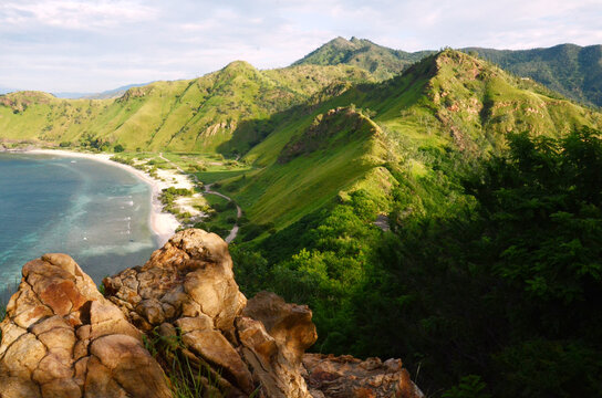 Exotic hills and beaches of Fatucama promontory in Dili, Timor Leste