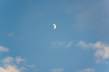 moon and clouds