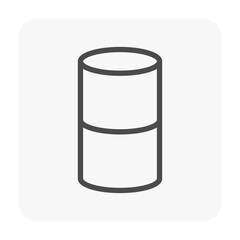 PVC plastic pipe fittings or pipe coupling vector icon. Straight type. Part for connection or installation pipe, tube in pipeline system for plumbing, irrigation, drainage, sewage and water supply.