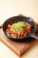 もつの味噌焼き