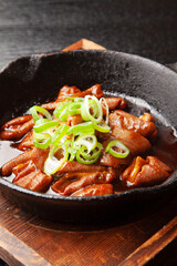 もつの味噌焼き