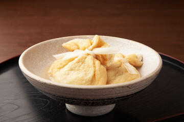 餅巾着の鳥スープ煮