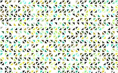 Light Green, Yellow vector texture in triangular style.