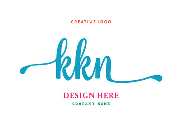 KKN lettering logo is simple, easy to understand and authoritative